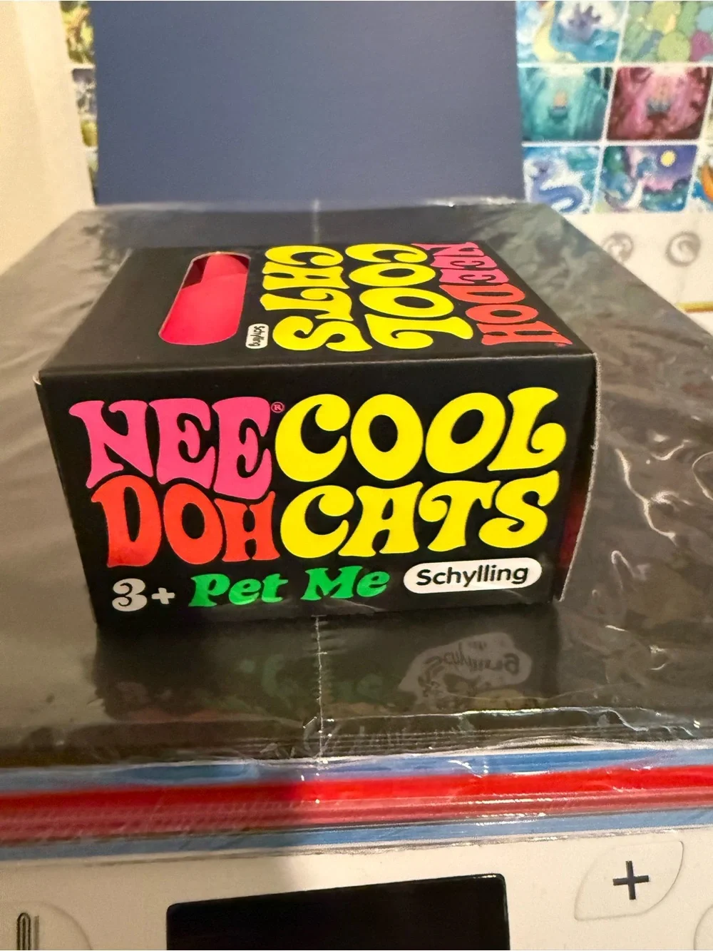 NeeDoh Cool Cats Red Cat Squeeze Toy by